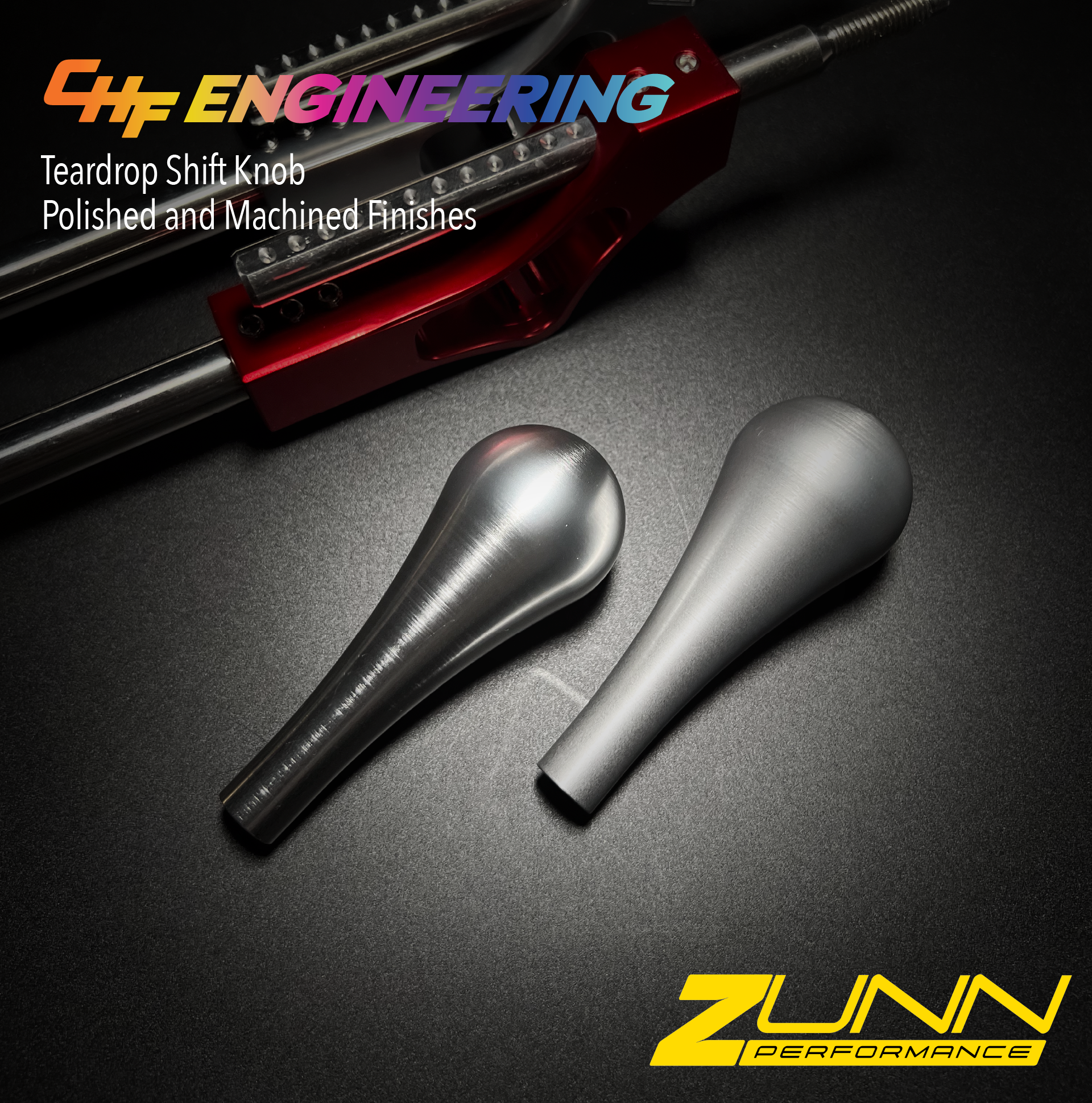 Teardrop' Aluminum Shift Knob by CHF Engineering – Zunn Teardrop' Aluminum Shift Knob by CHF Engineering – Zunn