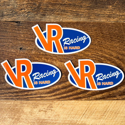 "VR Racing is Hard" 2.5" Sticker - Set of 3