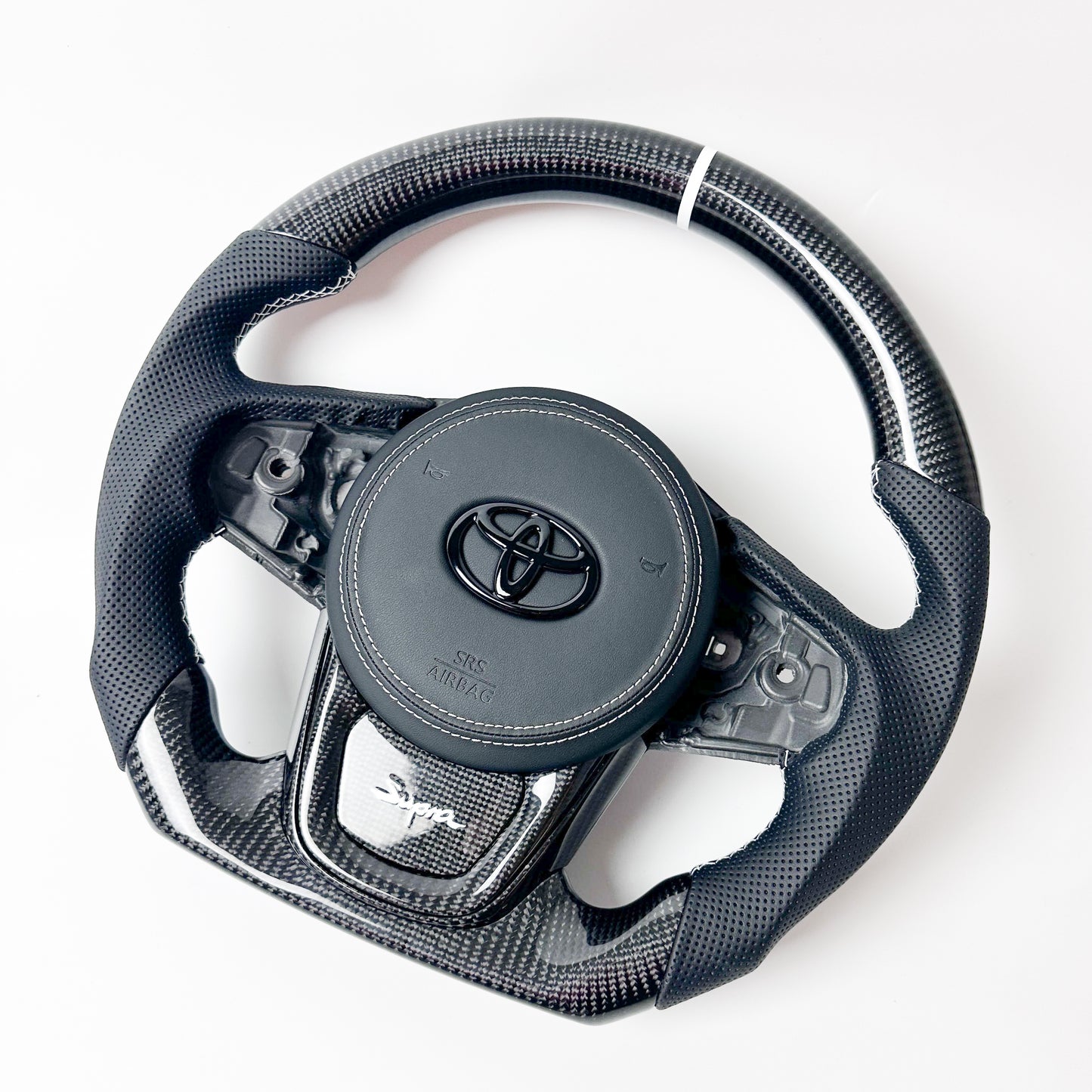 Hyperstrike Elite Leather/Carbon Steering Wheel - A90 Supra